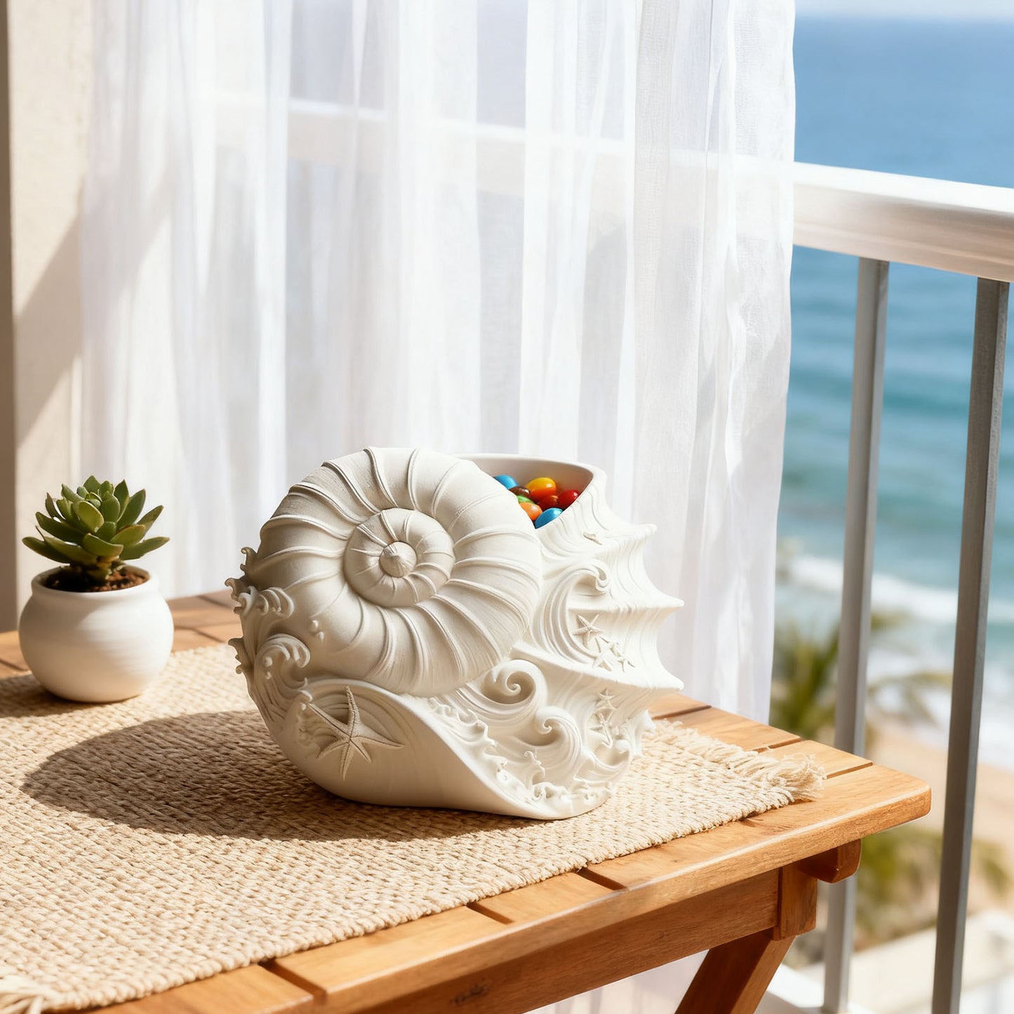 Conch Shell Storage Jar Resin Mold