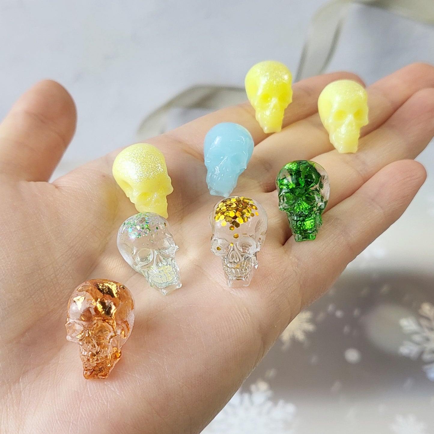 8-in-1 Mini Skeleton Figurine Resin Mold