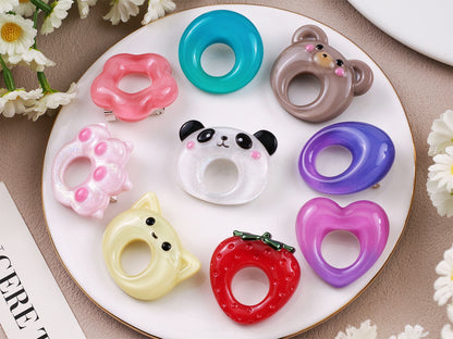 Cute Animal Brooch Resin Mold for Glasses Holders