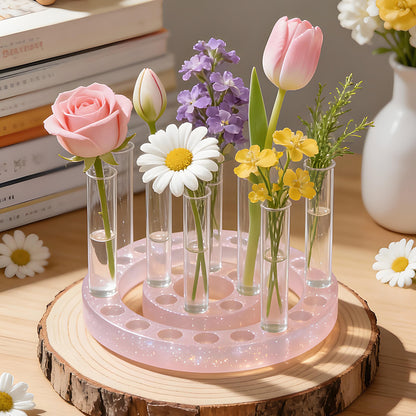 Test Tube Hydroponic Flower Stand Resin Mold