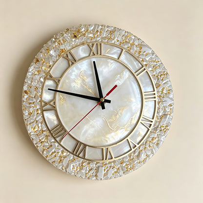 Round Crystal Cluster Edge Clock Resin Mold