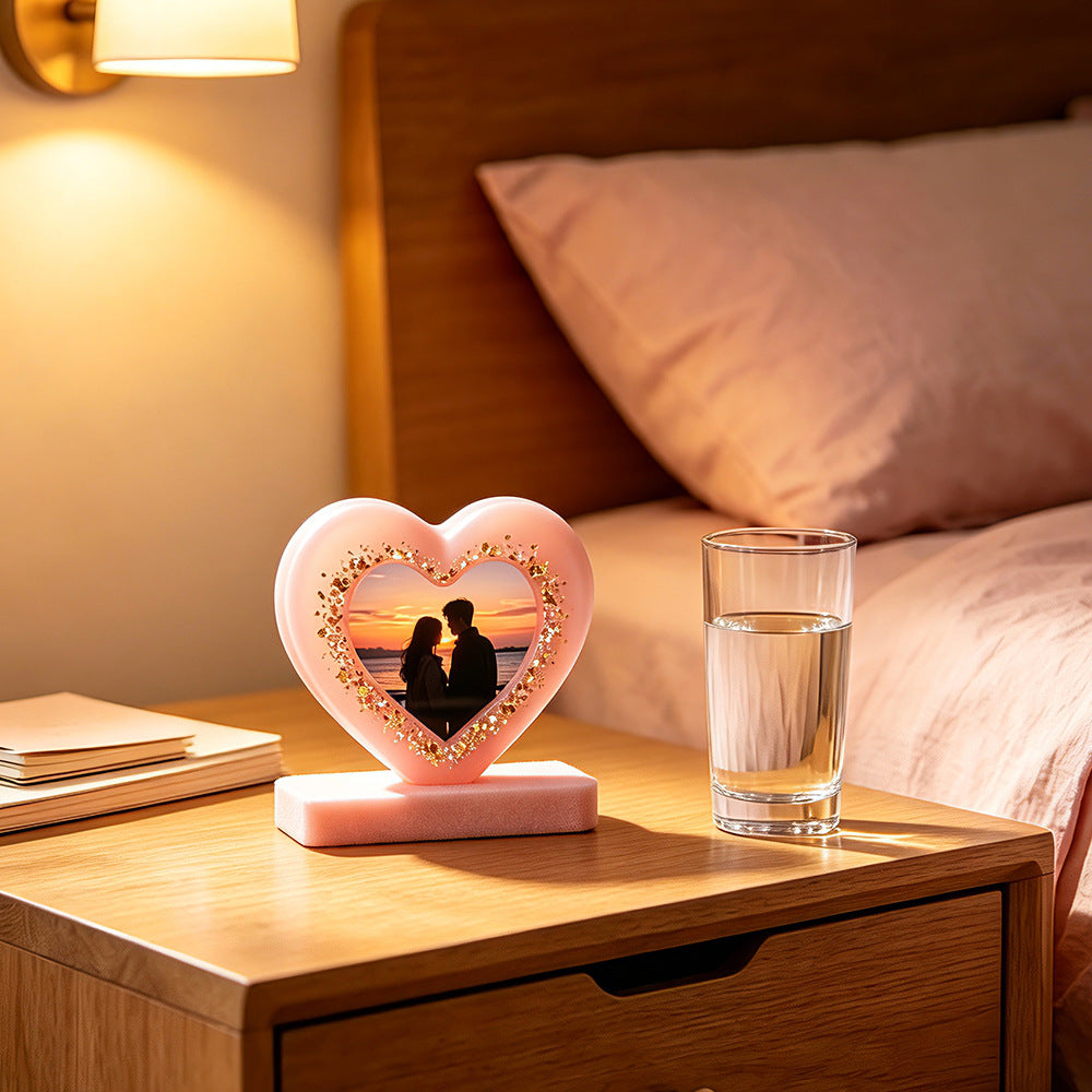 Heart-Shaped Shell Photo Frame Resin Mold