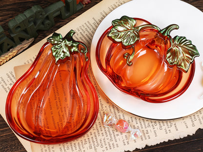 Long & Short Pumpkin-Shaped Storage Tray Resin Mold Set