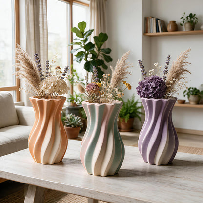 Wavy Twisted Vase & Storage Jar Resin Mold