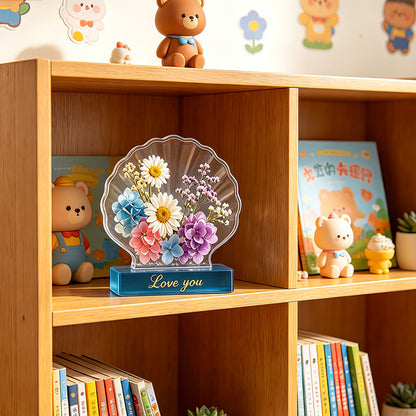 Heart-Shaped Shell Photo Frame Resin Mold