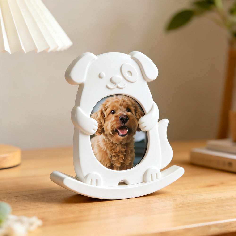 Cat, Dog & Dinosaur Seesaw Photo Frame Resin Mold