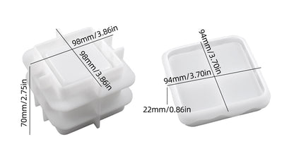 Christmas Chimney Storage Jar Resin Mold