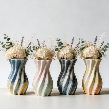 Wavy Twisted Vase & Storage Jar Resin Mold