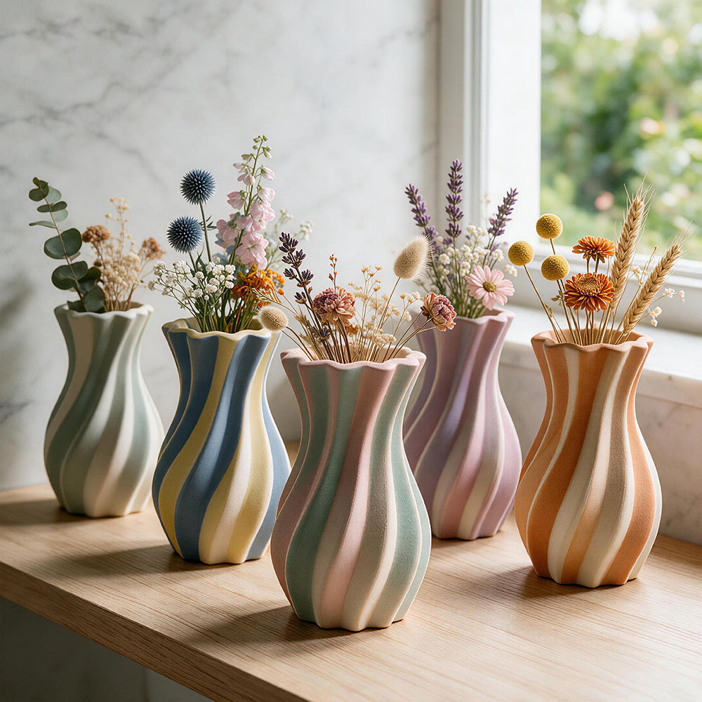 Wavy Twisted Vase & Storage Jar Resin Mold
