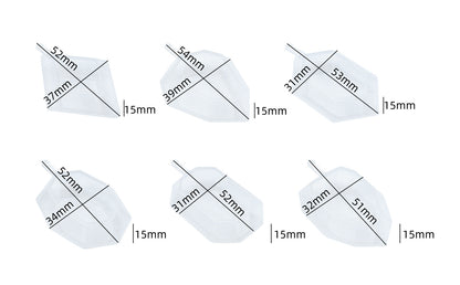 6pcs Crystal Jewelry Resin Molds