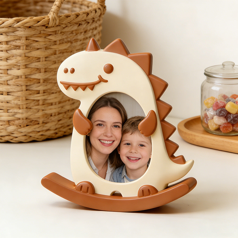Cat, Dog & Dinosaur Seesaw Photo Frame Resin Mold