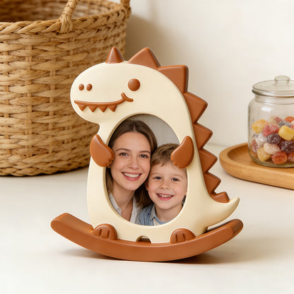 Cat, Dog & Dinosaur Seesaw Photo Frame Resin Mold
