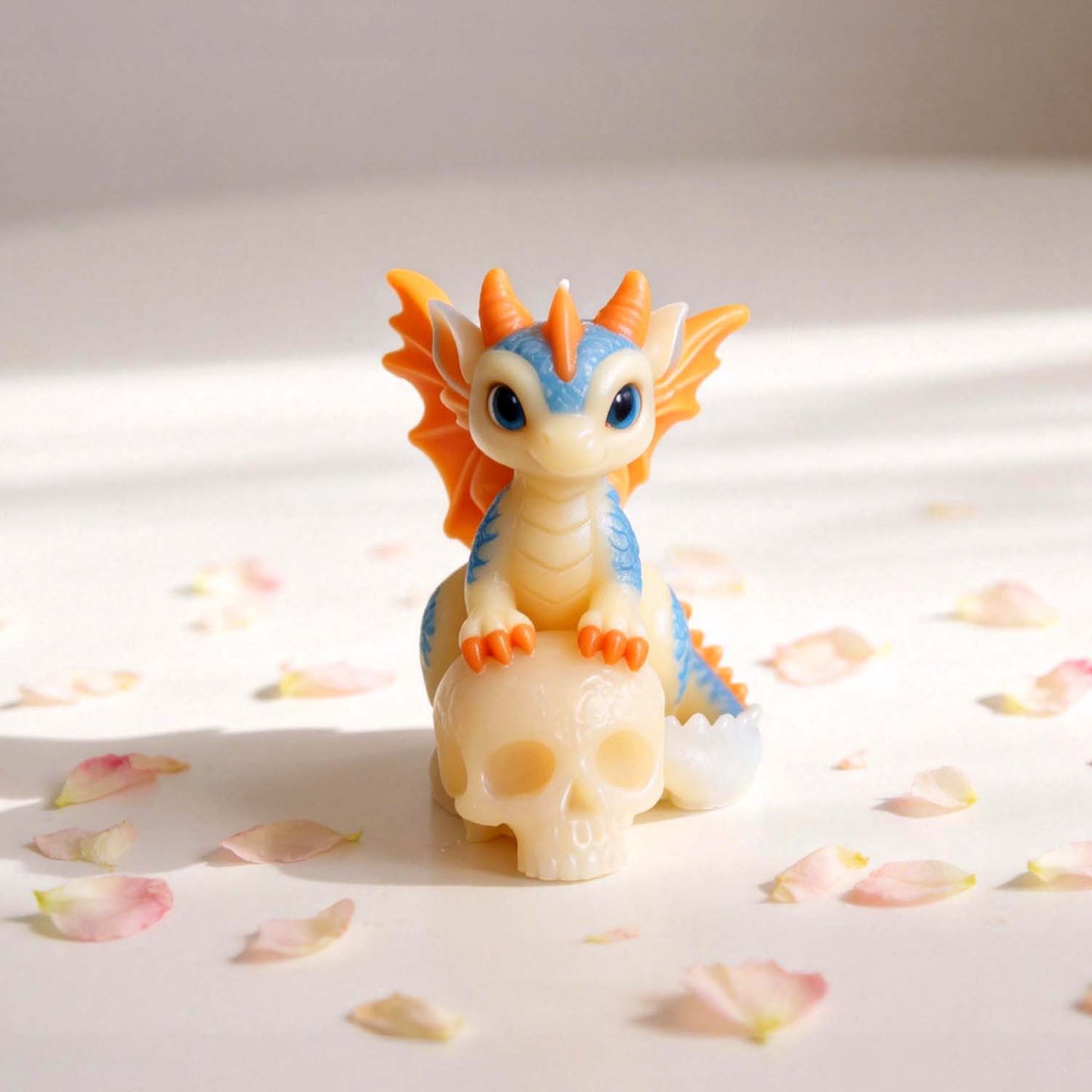 Evil Dragon Skeleton Figurine Resin Mold