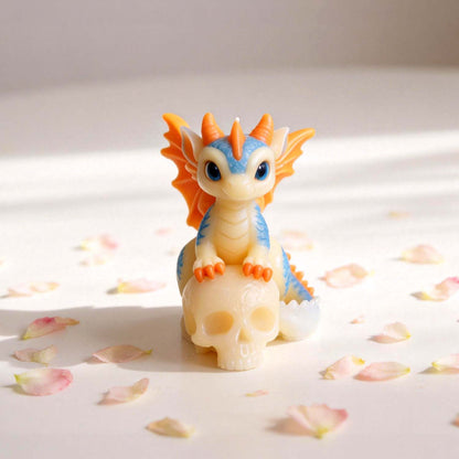 Evil Dragon Skeleton Figurine Resin Mold