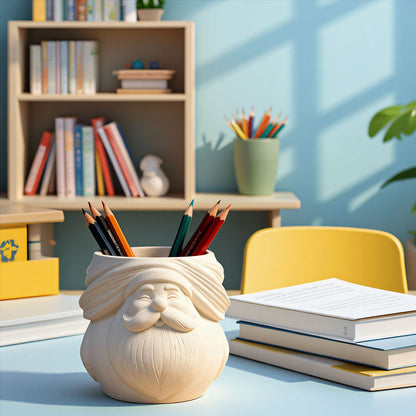 Santa Claus Storage Jar Resin Mold