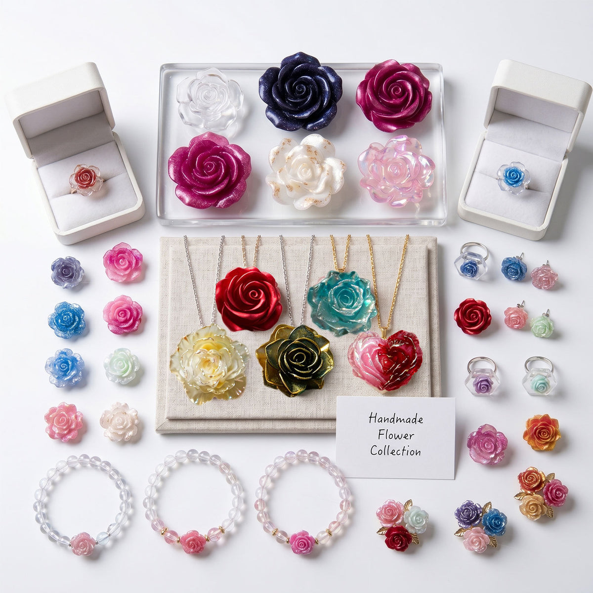 Rose Flower Decorative Resin Mold for UV Resin