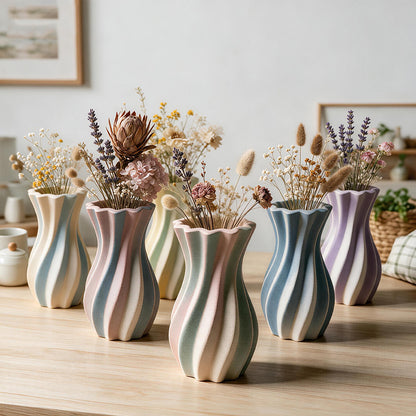 Wavy Twisted Vase & Storage Jar Resin Mold