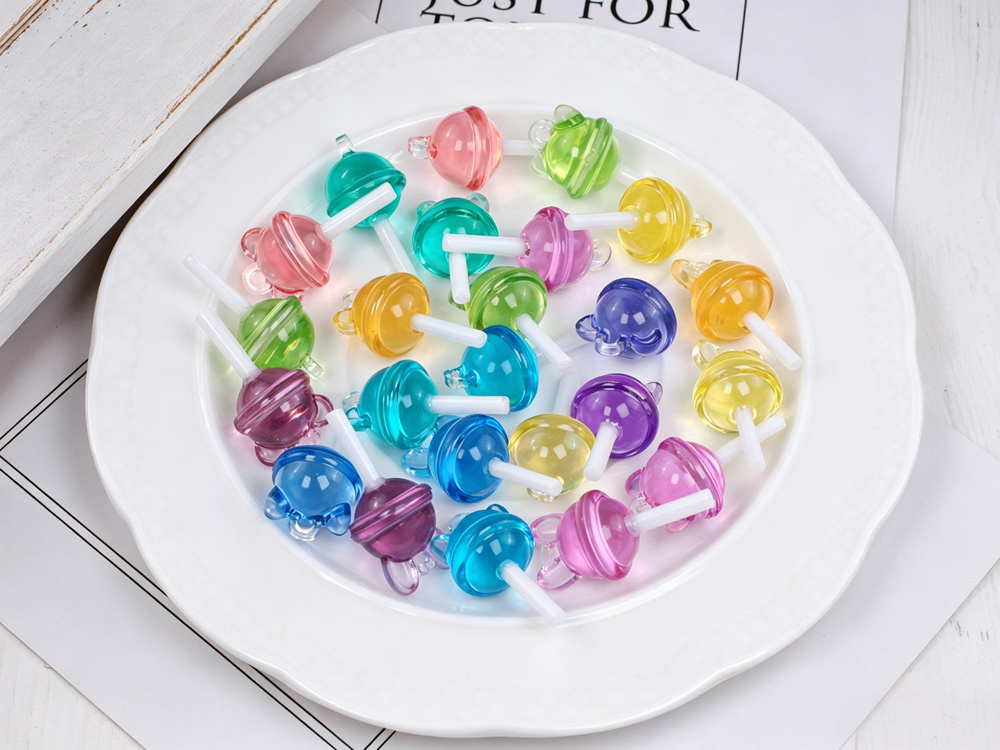 Cute Animal Lollipop Pendant Resin Mold