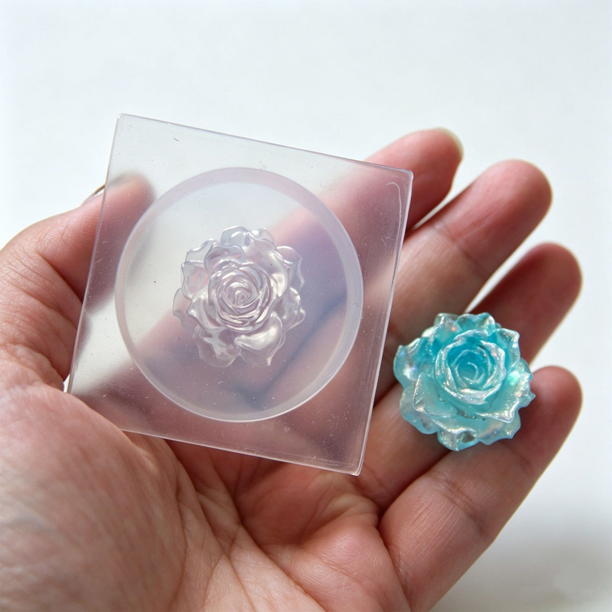 Rose Flower Decorative Resin Mold for UV Resin
