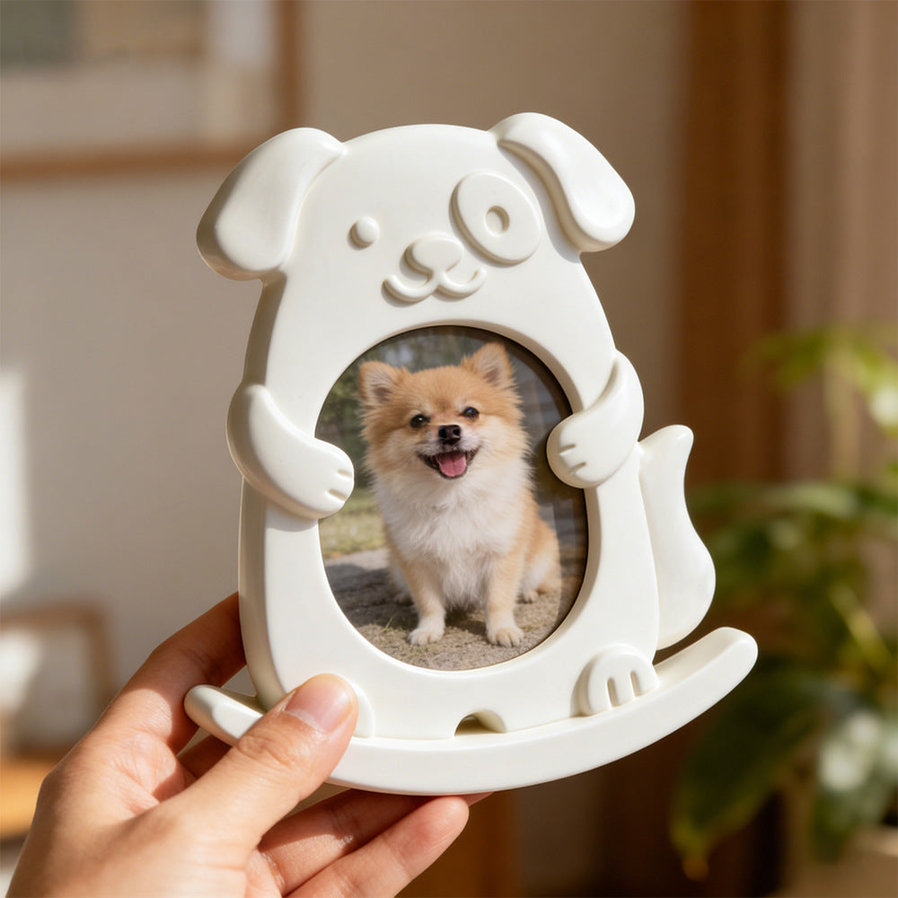Cat, Dog & Dinosaur Seesaw Photo Frame Resin Mold