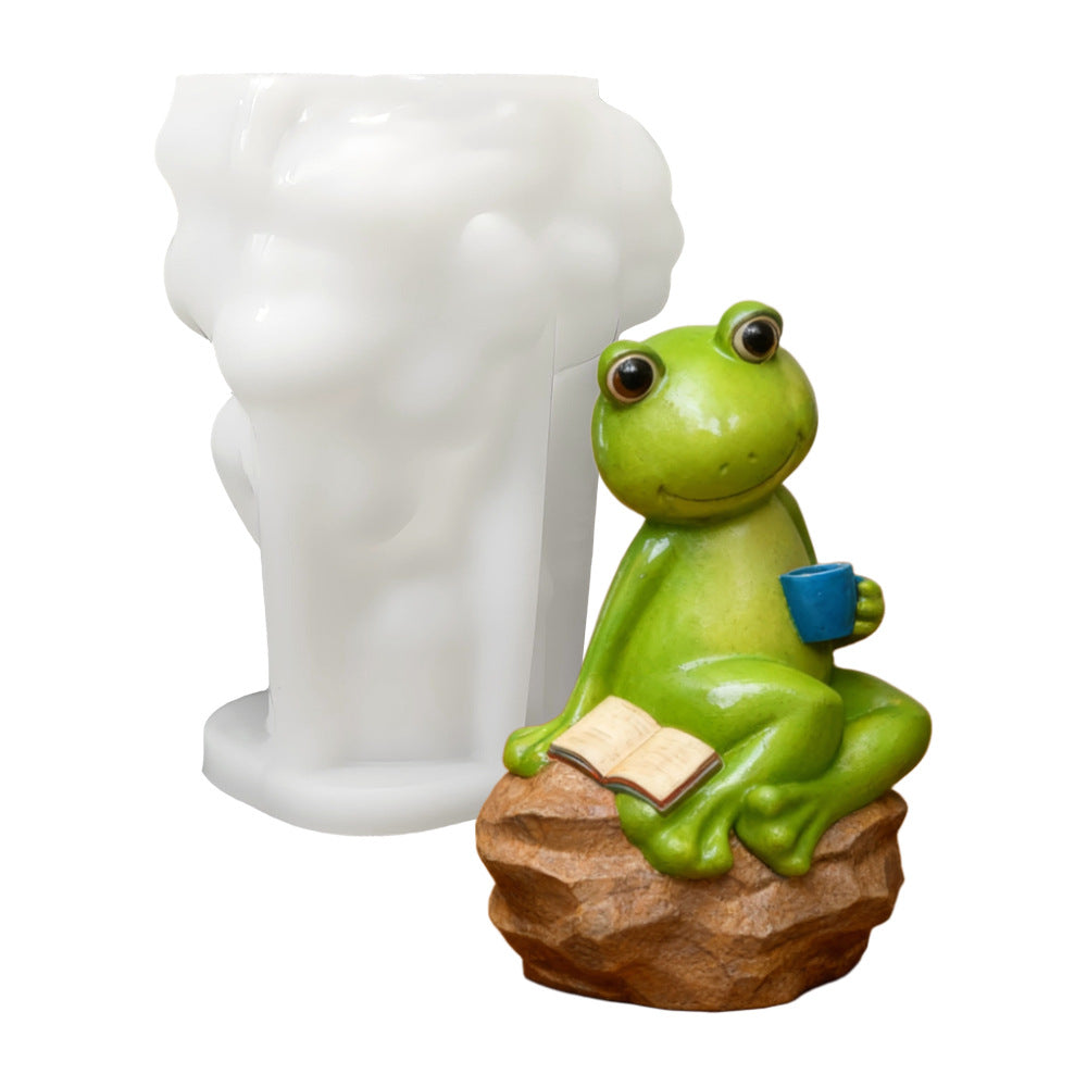 Creative Frog Figurine Resin Mold