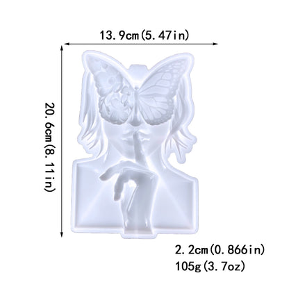 Mysterious Butterfly Beauty Wall Hanging Resin Mold