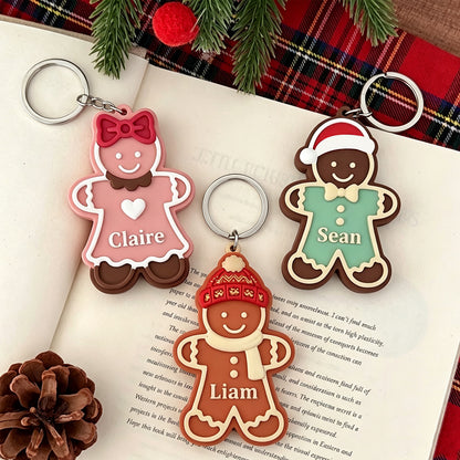 5-Piece Gingerbread Man Christmas Ornament Resin Mold Set