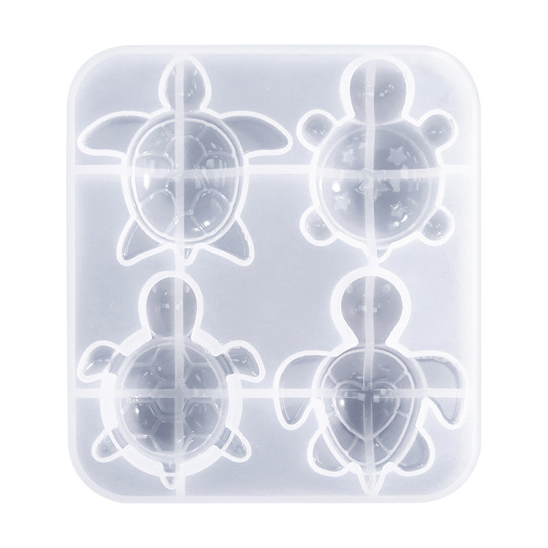 4-in-1 Turtle Pendant Resin Mold