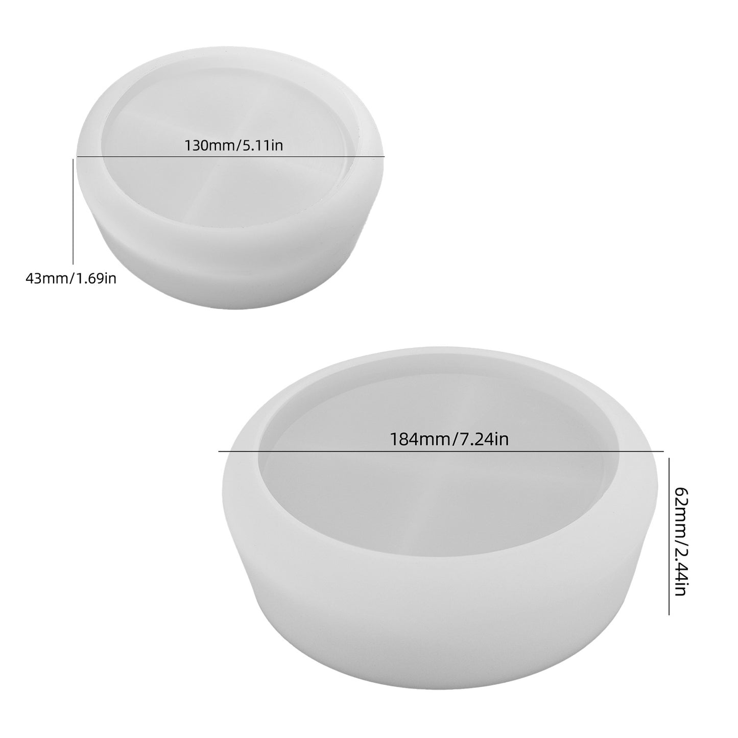 Round Storage Tray Resin Mold