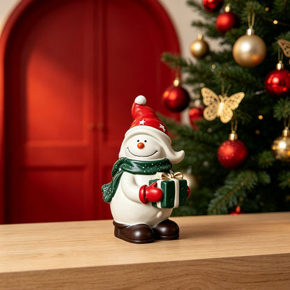 4pcs Cute Snowman Figurine Resin Mold Set