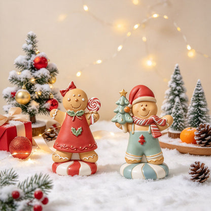 Cute Gingerbread Man Figurine Resin Mold