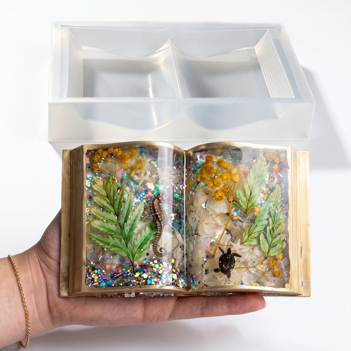 3D Pop-Up Book Figurine Resin Mold