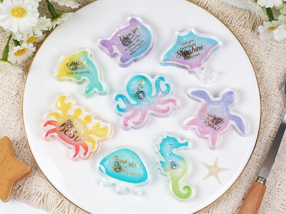 Ocean Animal Shaker Embellishment Resin Mold Set