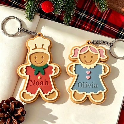 5-Piece Gingerbread Man Christmas Ornament Resin Mold Set