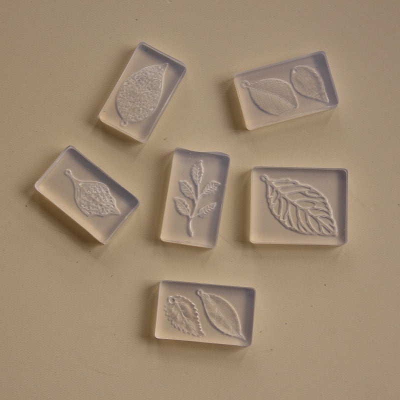 6pcs Leaf Vein Jewelry Accessories Resin Molds