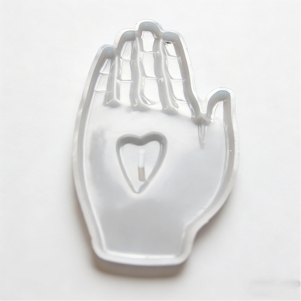 Love in the Palm Ornament &Incense Holder Resin Mold