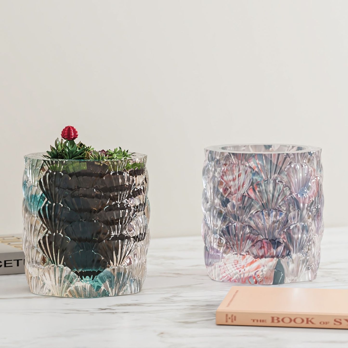 Shell-Covered Storage Jar Resin Mold