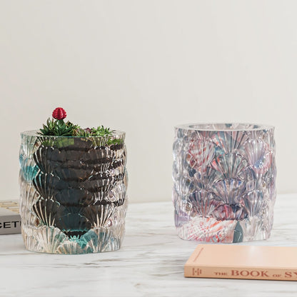 Shell-Covered Storage Jar Resin Mold