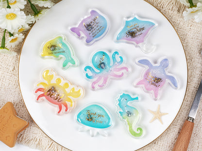Ocean Animal Shaker Embellishment Resin Mold Set