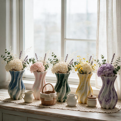 Wavy Twisted Vase & Storage Jar Resin Mold
