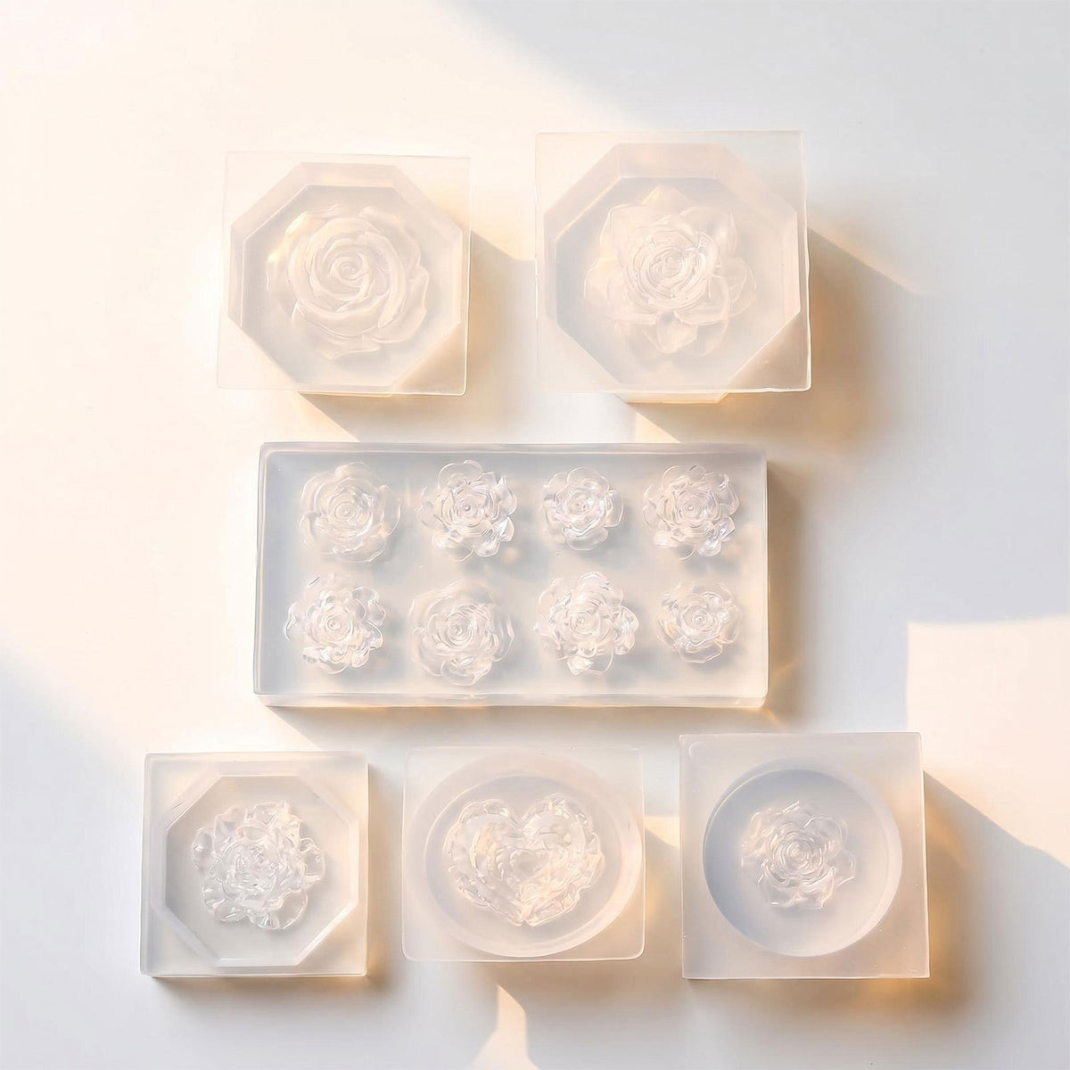 Rose Flower Decorative Resin Mold for UV Resin