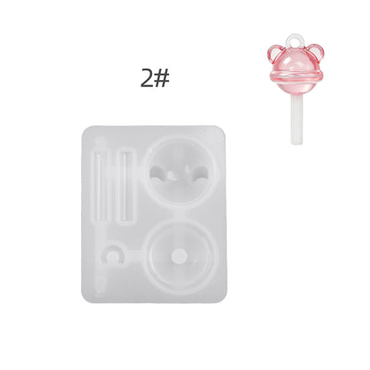 Cute Animal Lollipop Pendant Resin Mold