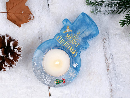 Christmas Deer, Mitten, Boot & Snowman Candle Holder Resin Mold