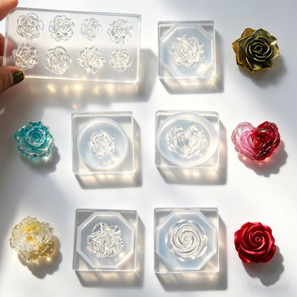 Rose Flower Decorative Resin Mold for UV Resin