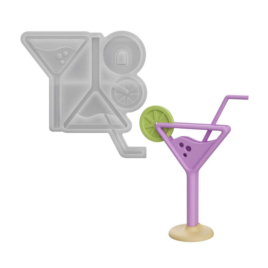 Cocktail Glass Ornament Resin Mold