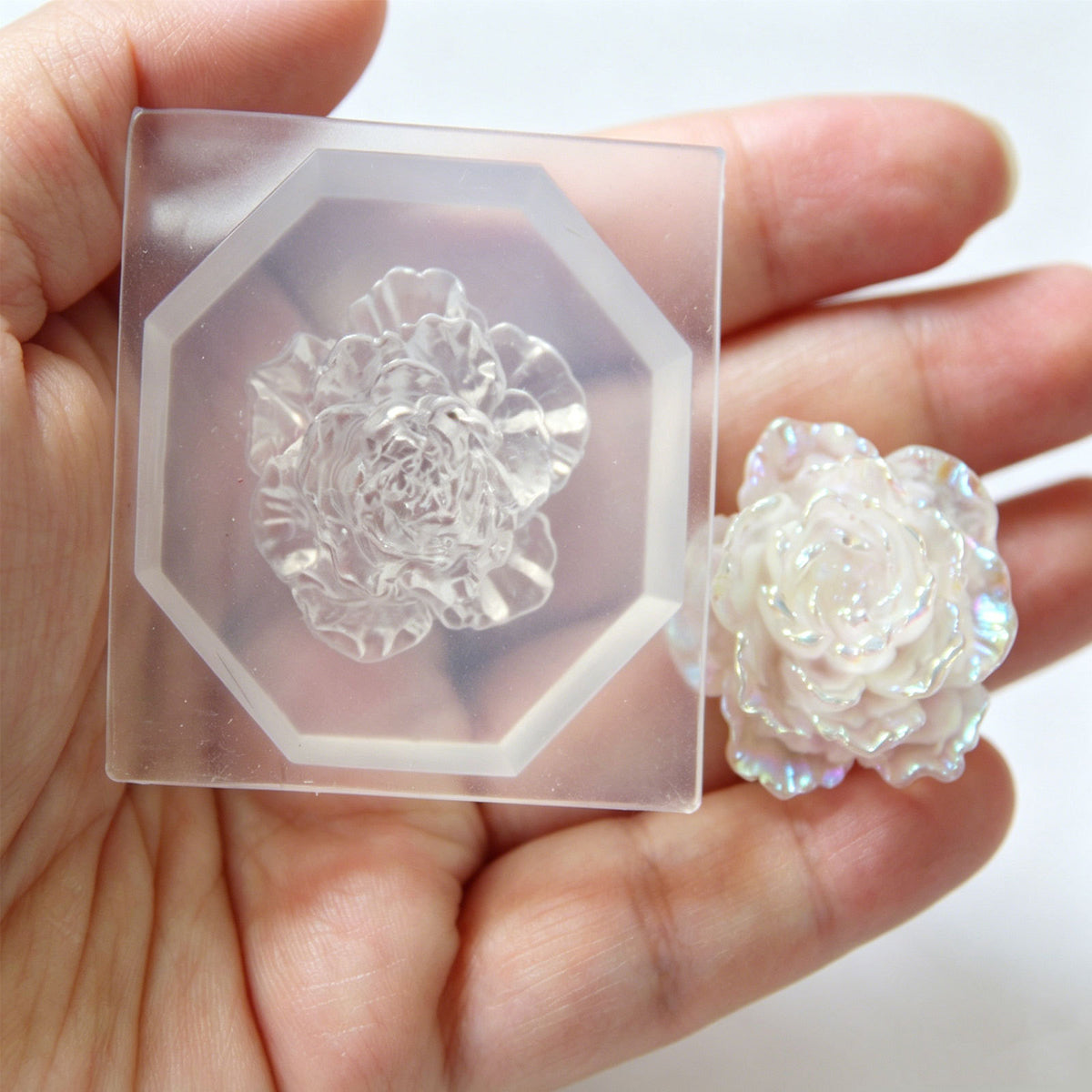 Rose Flower Decorative Resin Mold for UV Resin