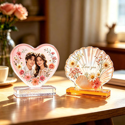 Heart-Shaped Shell Photo Frame Resin Mold
