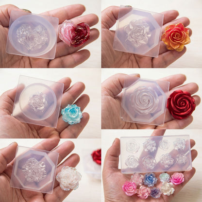 Rose Flower Decorative Resin Mold for UV Resin