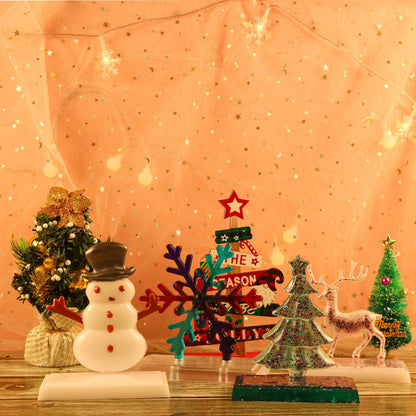 Deer Christmas Tree Snowflake Snowman Christmas Ornament Resin Molds