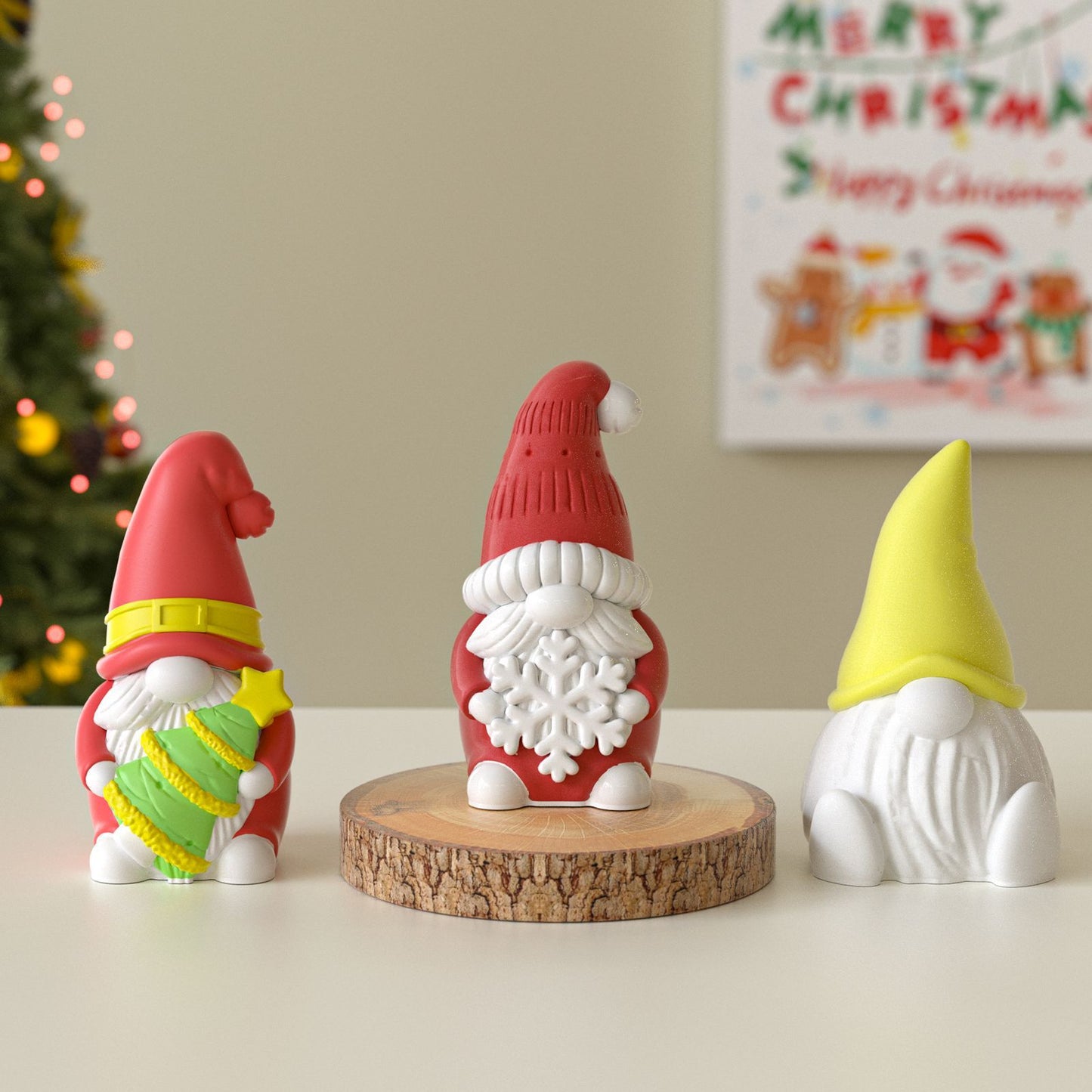 Christmas Gnome Ornament Resin Mold